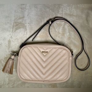 Aldo Cream Chevron Crossbody Bag